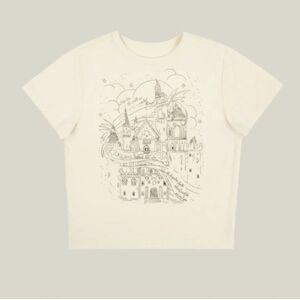 Taylor Swift Speak Now Baby Tee Cream & Black - XL